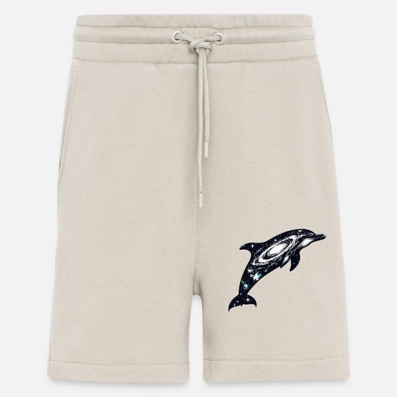 Dolphin Space Galaxy Universum - Shorts - made by SPREAD - WARM CLAY