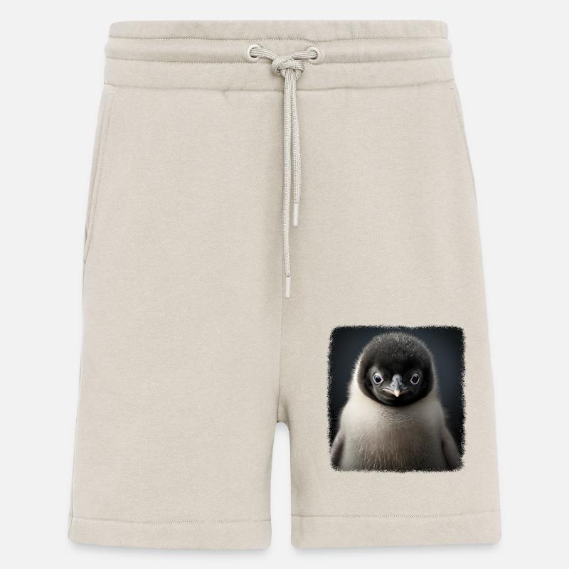 Pinguine realistic Pinguin - Shorts - made by SPREAD - WARM CLAY