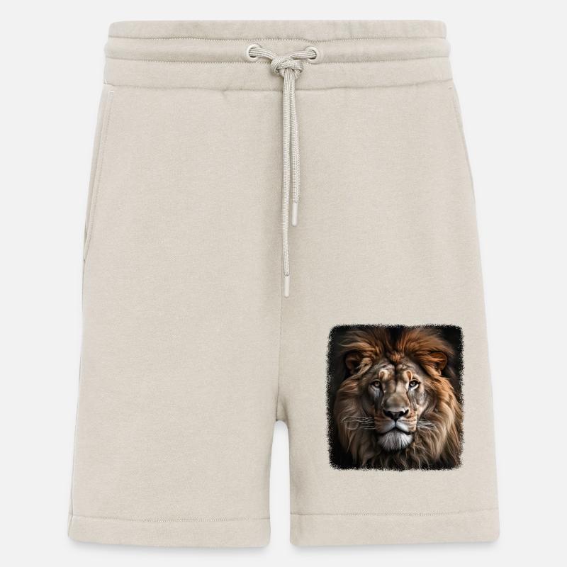 Löwen realistic Löwe - Shorts - made by SPREAD - WARM CLAY