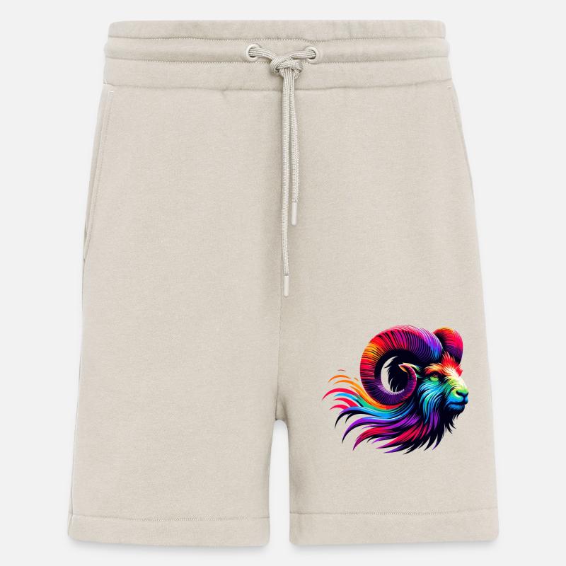 Widder Sternzeichen Lebendiges Regenbogen-Design - Shorts - made by SPREAD - WARM CLAY