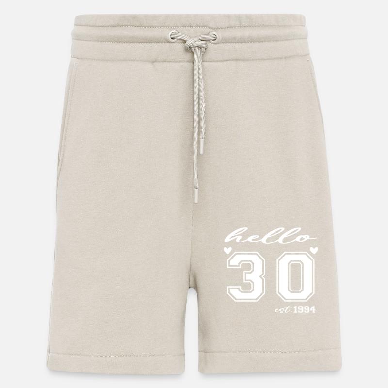 Hello 30 est 1994 - Short bio décontracté fabriqué en UE - WARM CLAY