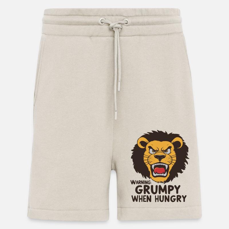 GRUMPY WHEN HUNGRY - Shorts - made by SPREAD - WARM CLAY