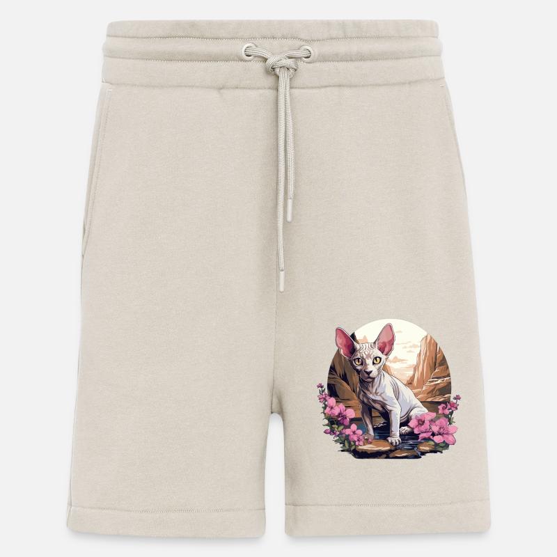 Sphynx Kätzchen Sphynx Katze - Shorts - made by SPREAD - WARM CLAY