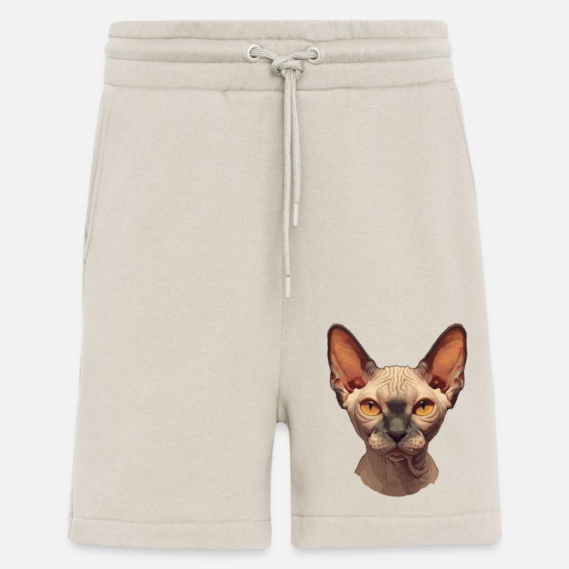 Sphynx Kätzchen Sphynx Katze - Shorts - made by SPREAD - WARM CLAY