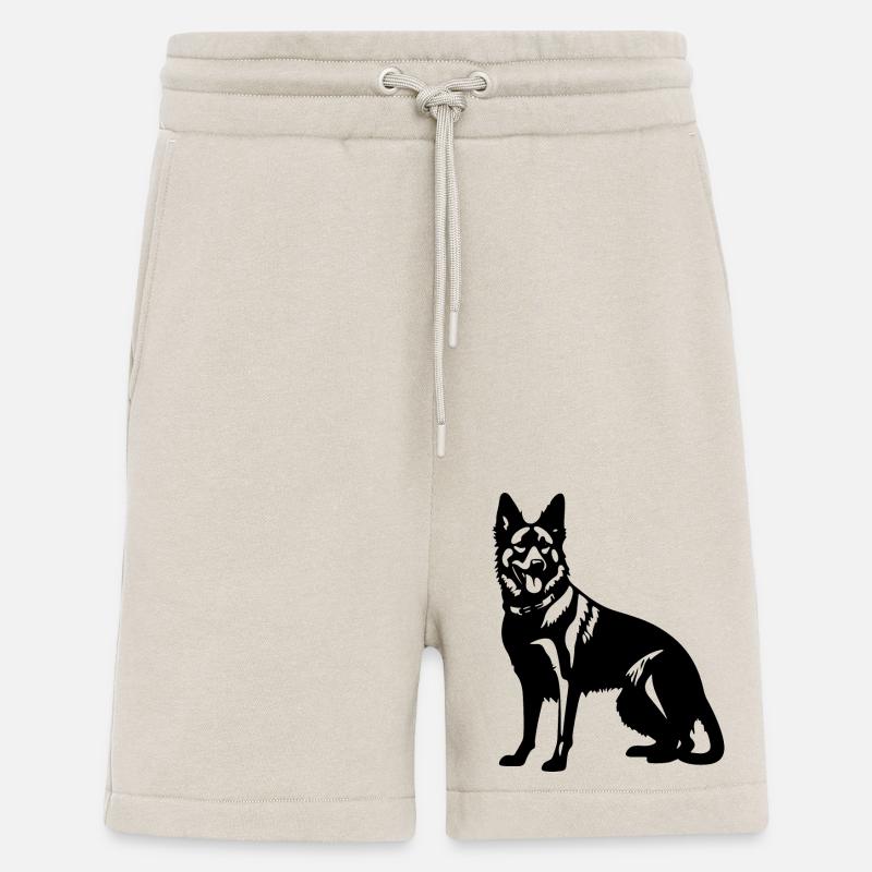 German Shepherd Hund - Shorts - made by SPREAD - WARM CLAY