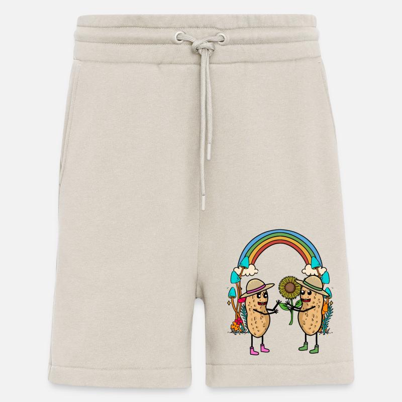 Erdnuss Regenbogen Freunde Freundschaft Blume - Shorts - made by SPREAD - WARM CLAY