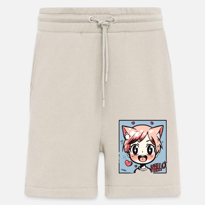 Süßes Fuchs Anime-Kind: Hallo! - Shorts - made by SPREAD - WARM CLAY