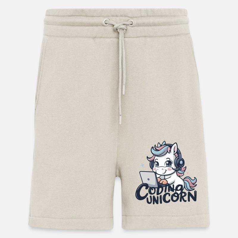 CODING UNICORN - Shorts - made by SPREAD - WARM CLAY