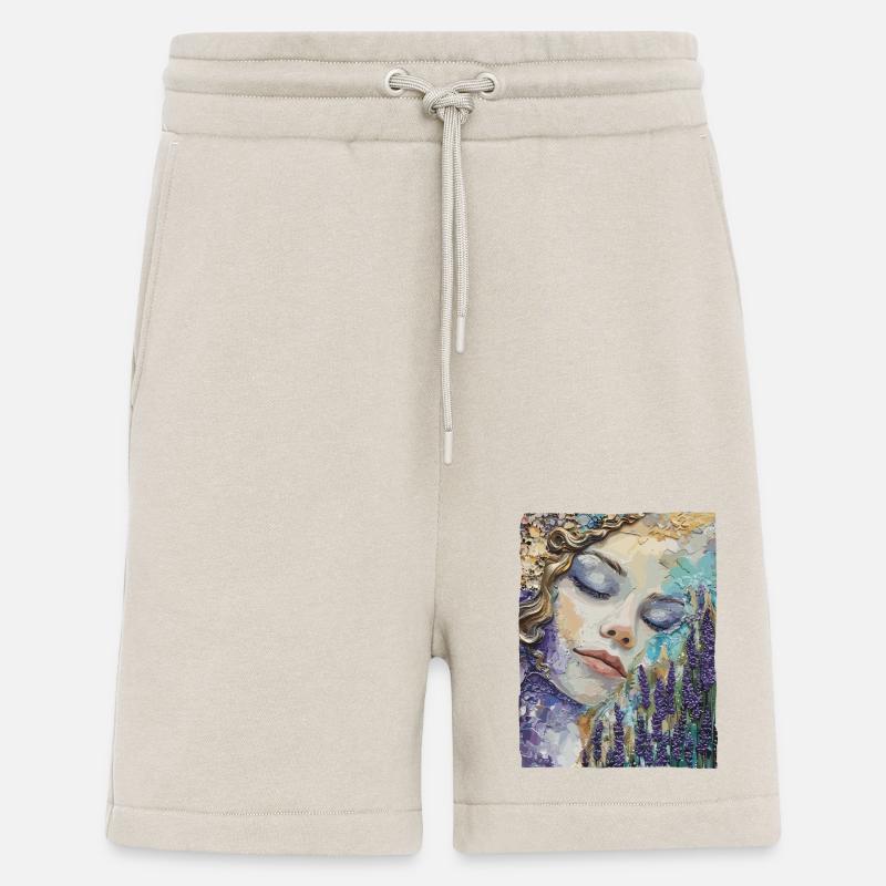Mädchen schläft im Lavendel - Shorts - made by SPREAD - WARM CLAY
