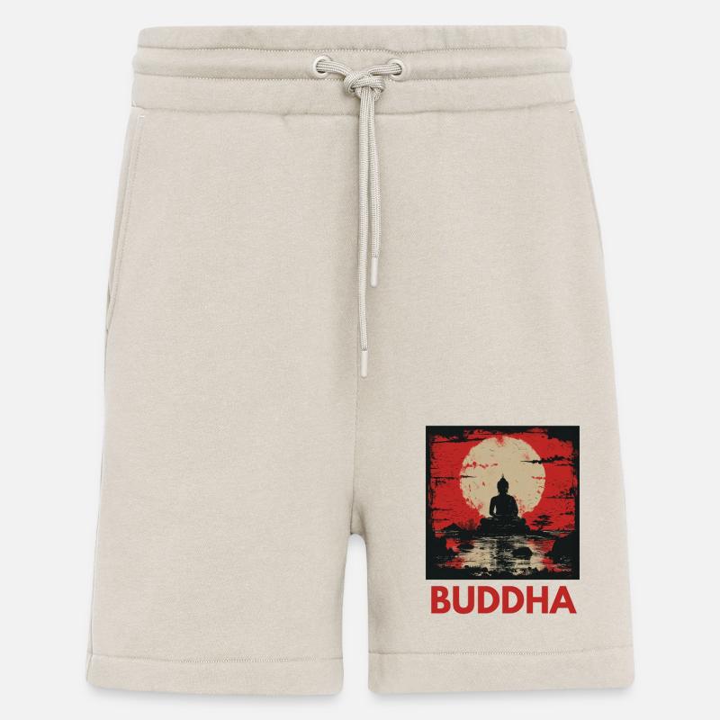 Buddha, Buddhist, Namaste, Meditation, Buddhismus - Shorts - made by SPREAD - WARM CLAY
