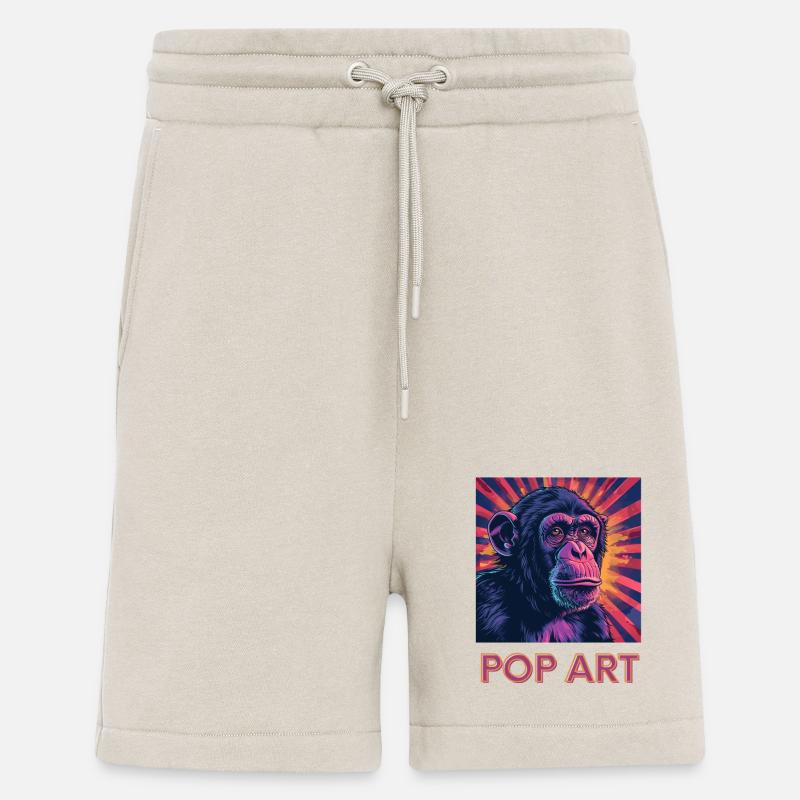 Pop Art Affe - Shorts - made by SPREAD - WARM CLAY