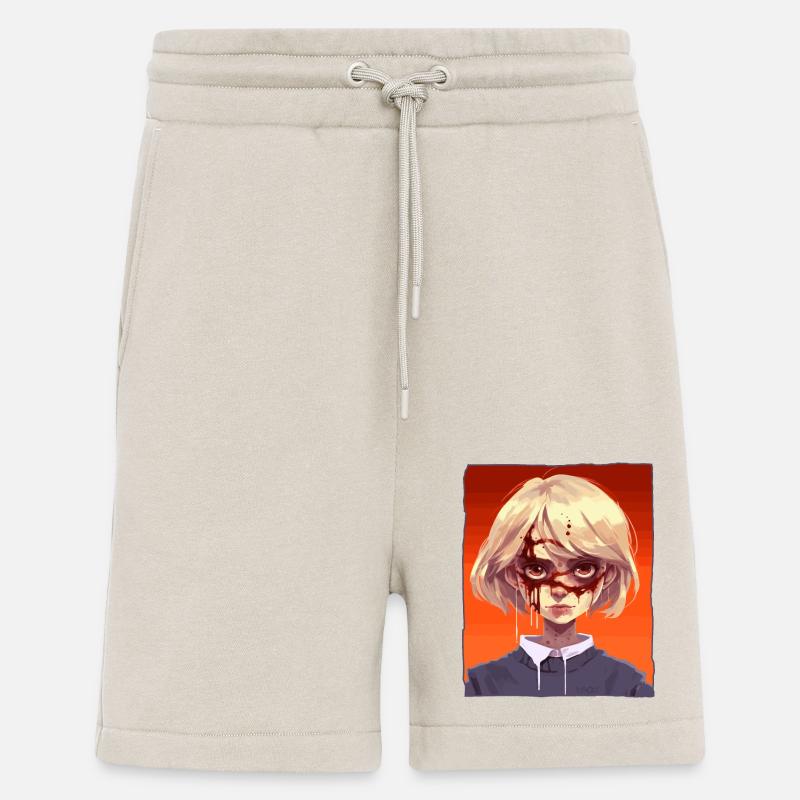 Gruseliges Mädchen - Shorts - made by SPREAD - WARM CLAY