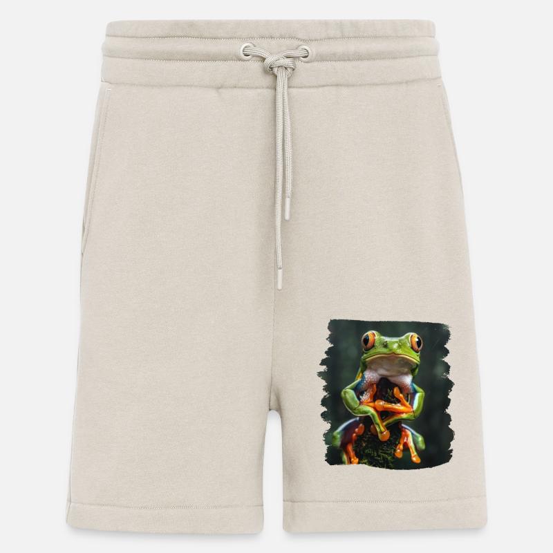 Tree Frog Baumfrösche Baumfrosch - Shorts - made by SPREAD - WARM CLAY