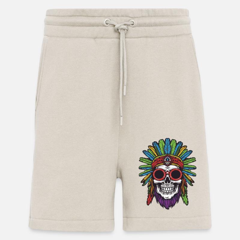 Apache Skull Indian - Shorts - made by SPREAD - WARM CLAY
