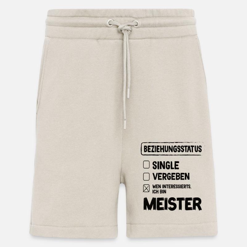 Master Relationship Status Master Craft - Organic relaxed shorts made in EU - WARM CLAY