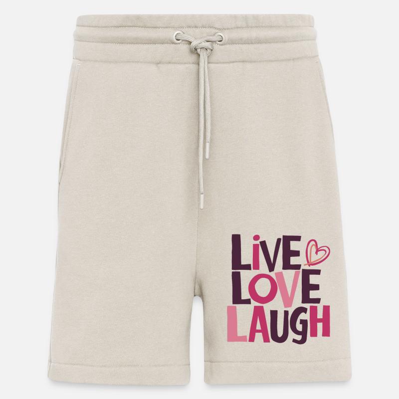 LEBE LIEBE, LACHE - Shorts - made by SPREAD - WARM CLAY
