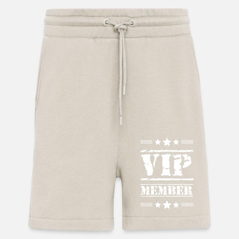 Vip Member Stamp - Shorts - made by SPREAD - WARM CLAY