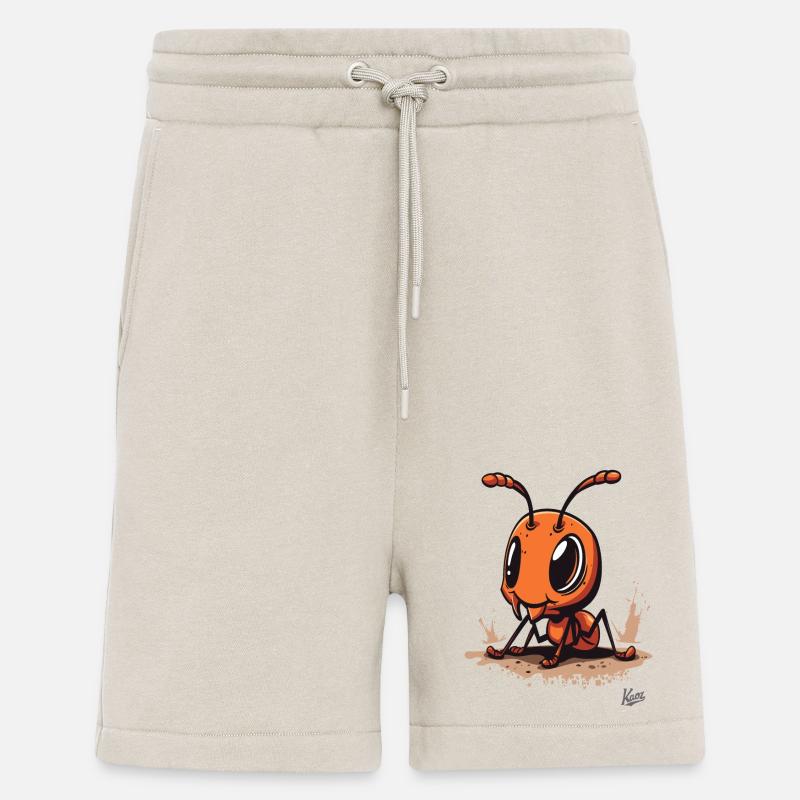 Mignon petit bébé fourmi - Short bio décontracté fabriqué en UE - WARM CLAY
