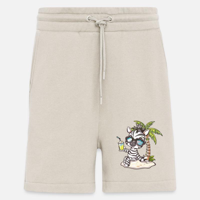 Zebra Sommer Strand Comic - Shorts - made by SPREAD - WARM CLAY