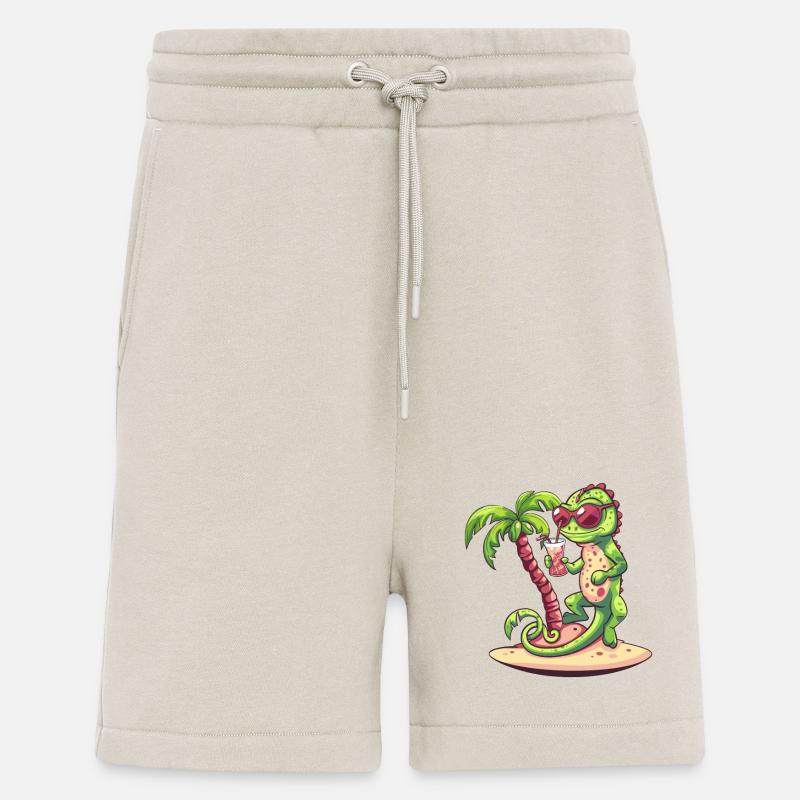 Chameleon Sommer Strand Comic - Shorts - made by SPREAD - WARM CLAY