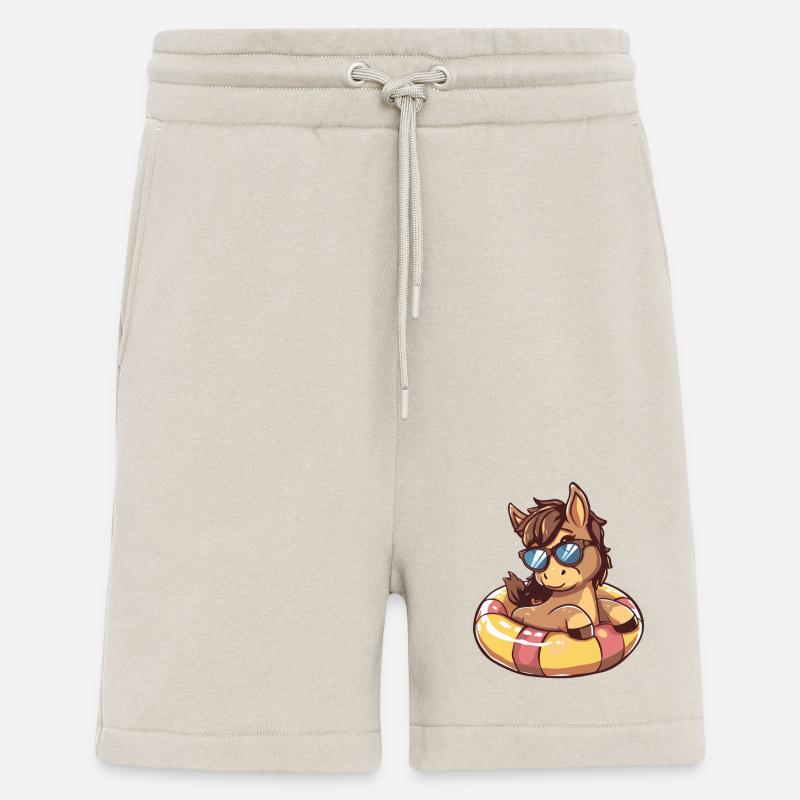 Horse Summer Comic - Shorts - made by SPREAD - WARM CLAY