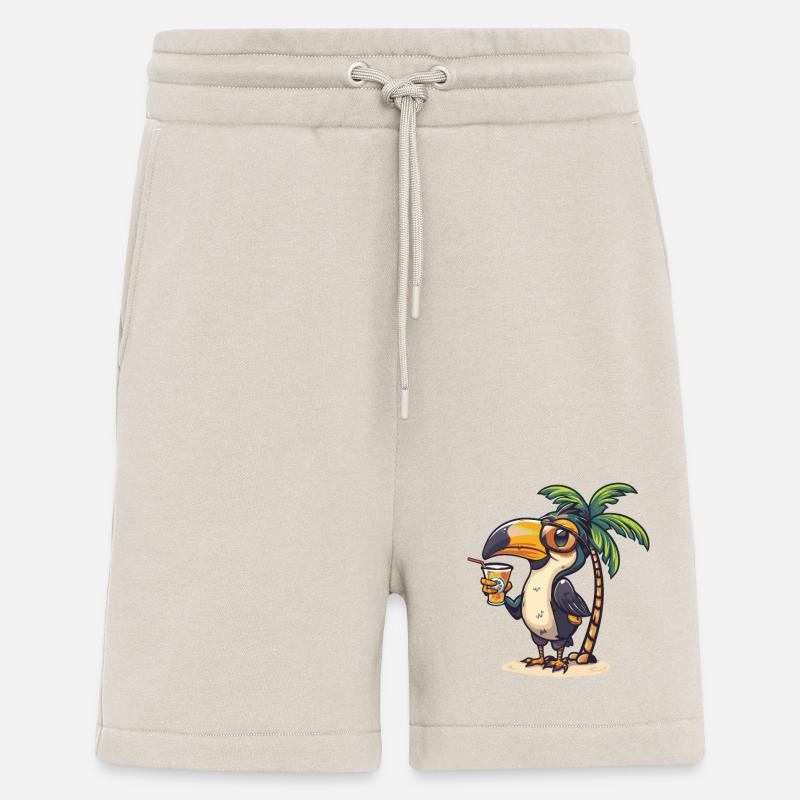 Tukan Vogel Sommer Strand Comic - Shorts - made by SPREAD - WARM CLAY