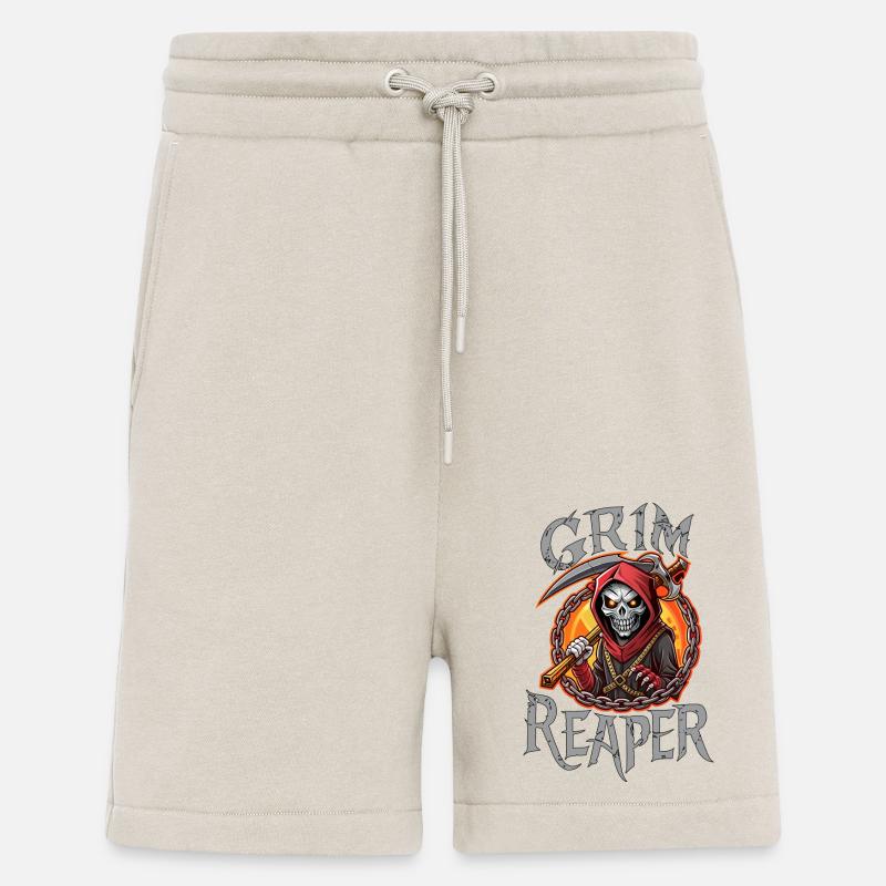 SCHÄDEL, SENSENMANN - Shorts - made by SPREAD - WARM CLAY