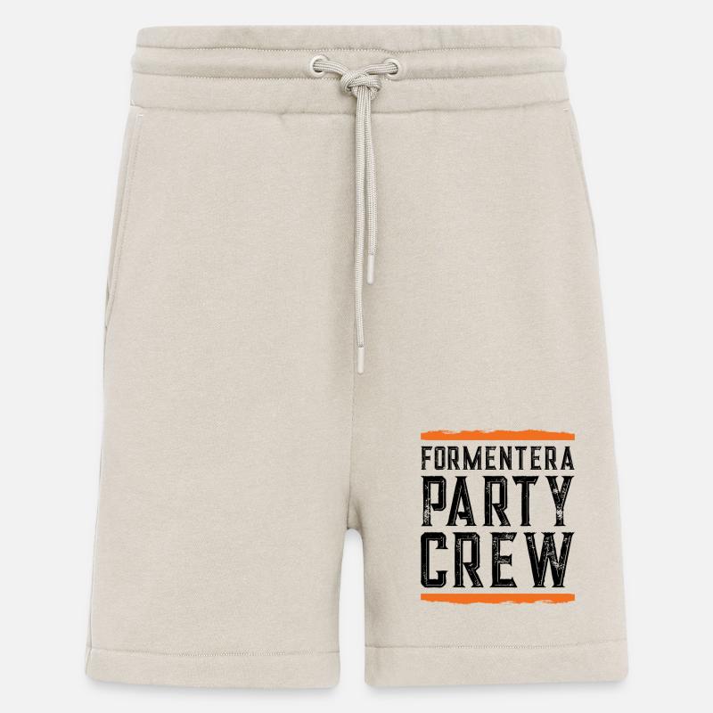 Équipe de Formentera Party - Short bio décontracté fabriqué en UE - WARM CLAY