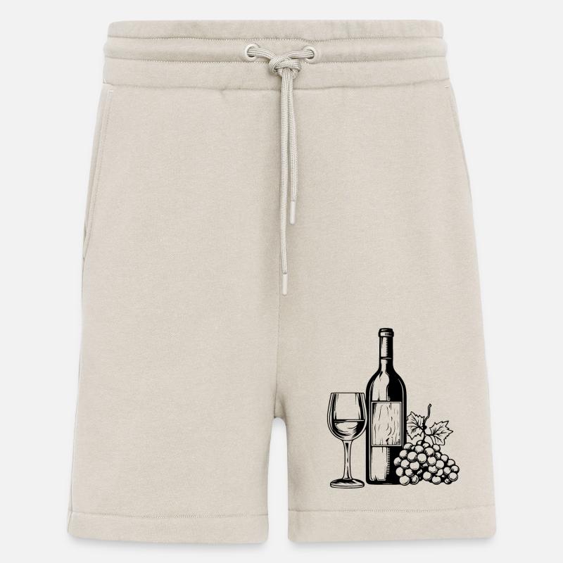 Weinglas Trauben Wein - Shorts - made by SPREAD - WARM CLAY