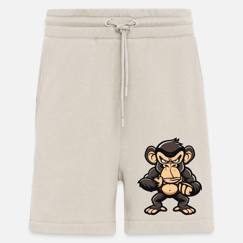 Affe Comic - Shorts - made by SPREAD - WARM CLAY