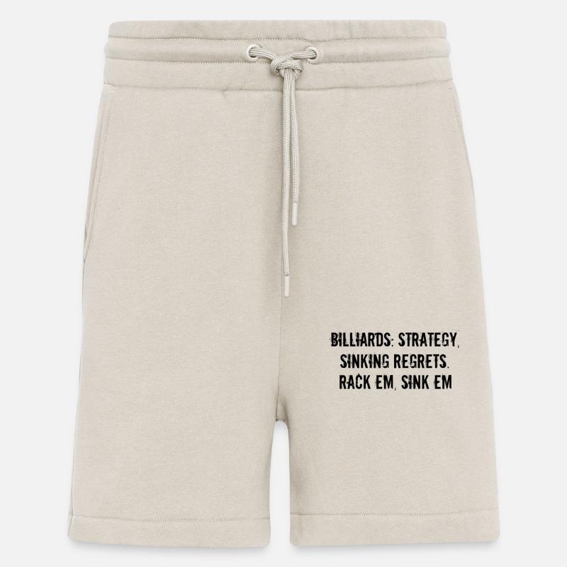 Billiards - Billiards: strategy, sinking regrets. - Shorts - made by SPREAD - WARM CLAY