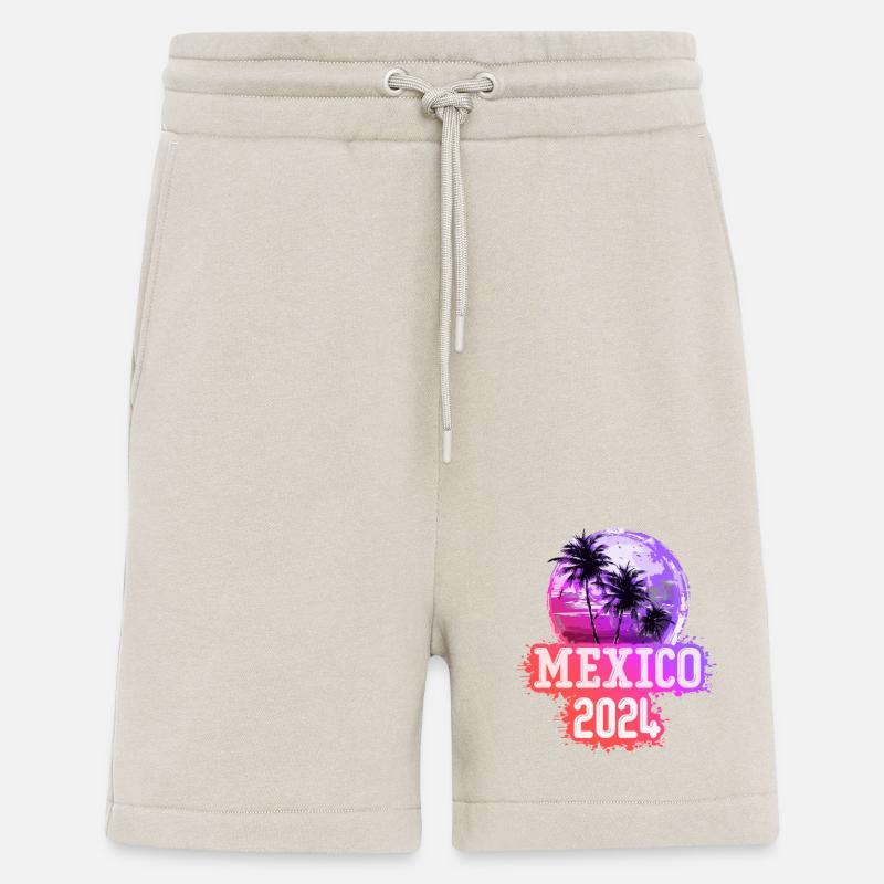 Mexico 2024 Palm Trees - Shorts - made by SPREAD - WARM CLAY