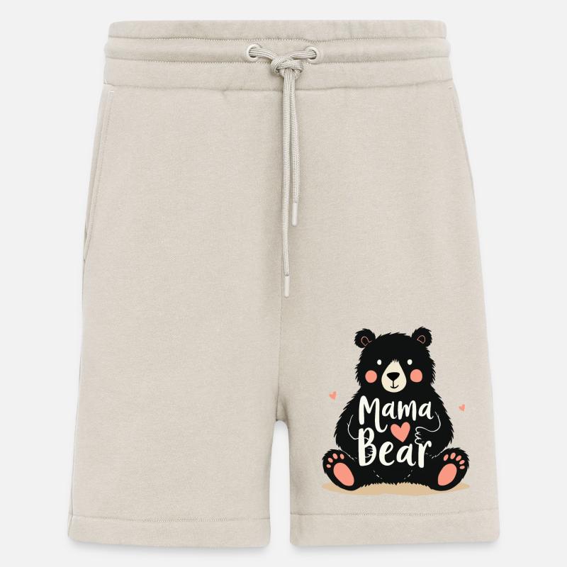 MAMAN OURS - Short bio décontracté fabriqué en UE - WARM CLAY