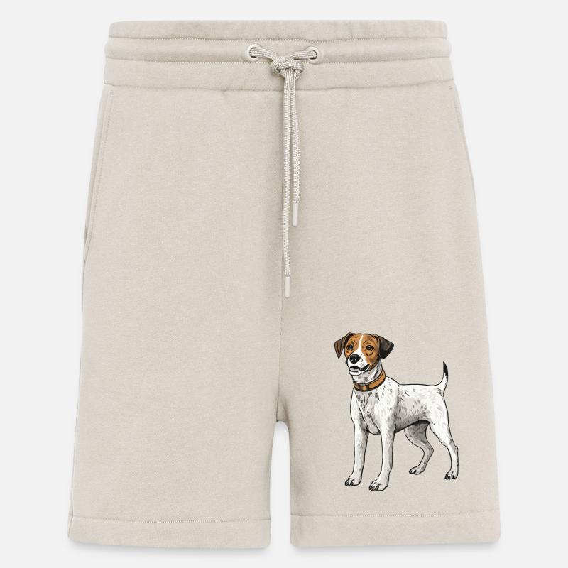 Jack Russel Terrier Chien - Short bio décontracté fabriqué en UE - WARM CLAY