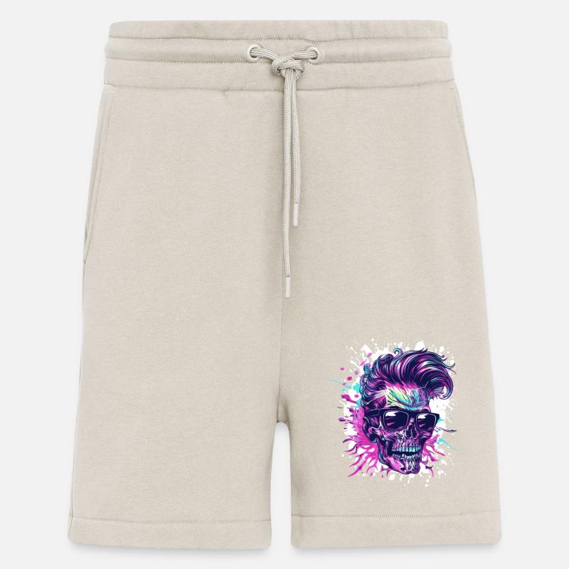 Techno Skelett Party - Shorts - made by SPREAD - WARM CLAY