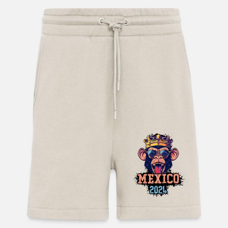 Mexico 2024 Party Monkey - Shorts - made by SPREAD - WARM CLAY