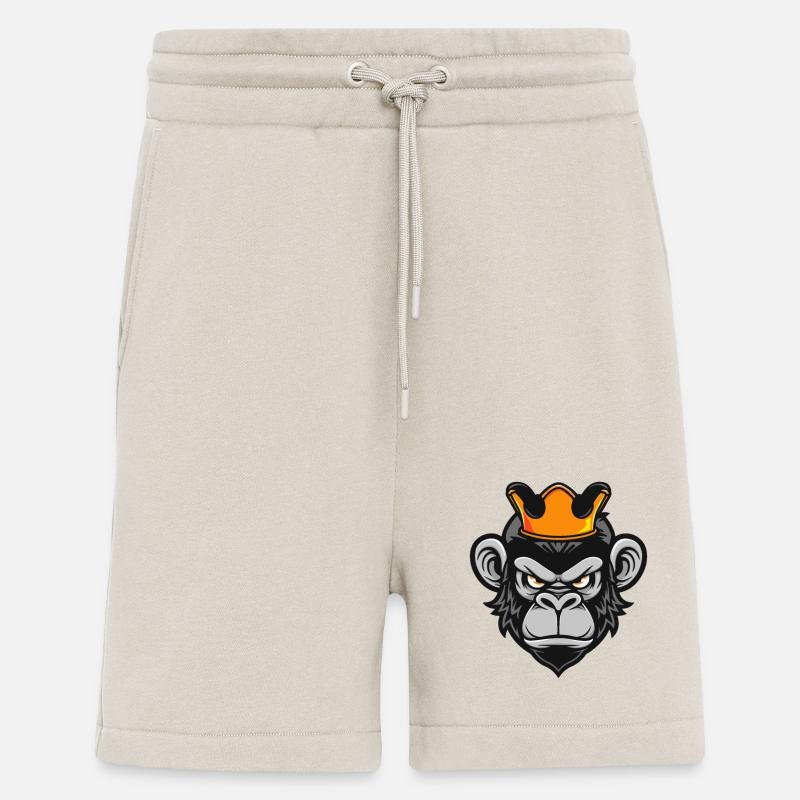 Affe Kopf Krone - Shorts - made by SPREAD - WARM CLAY