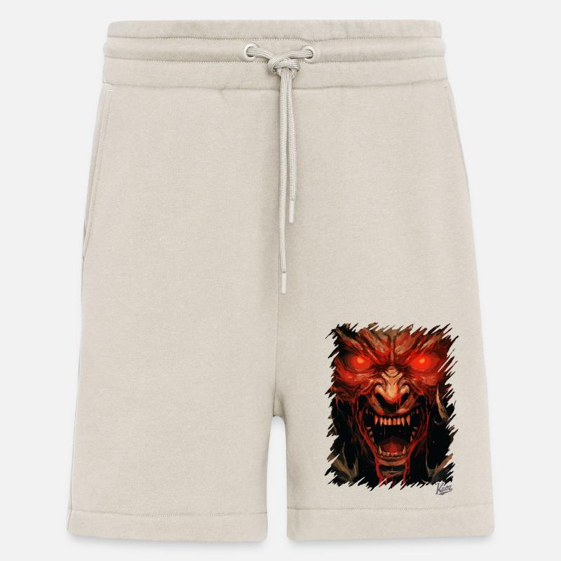 Evil Devil's Eyes: Monster Satan - Shorts - made by SPREAD - WARM CLAY