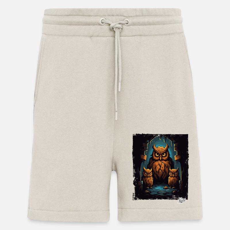 Drei Eulen im Kerker - Shorts - made by SPREAD - WARM CLAY