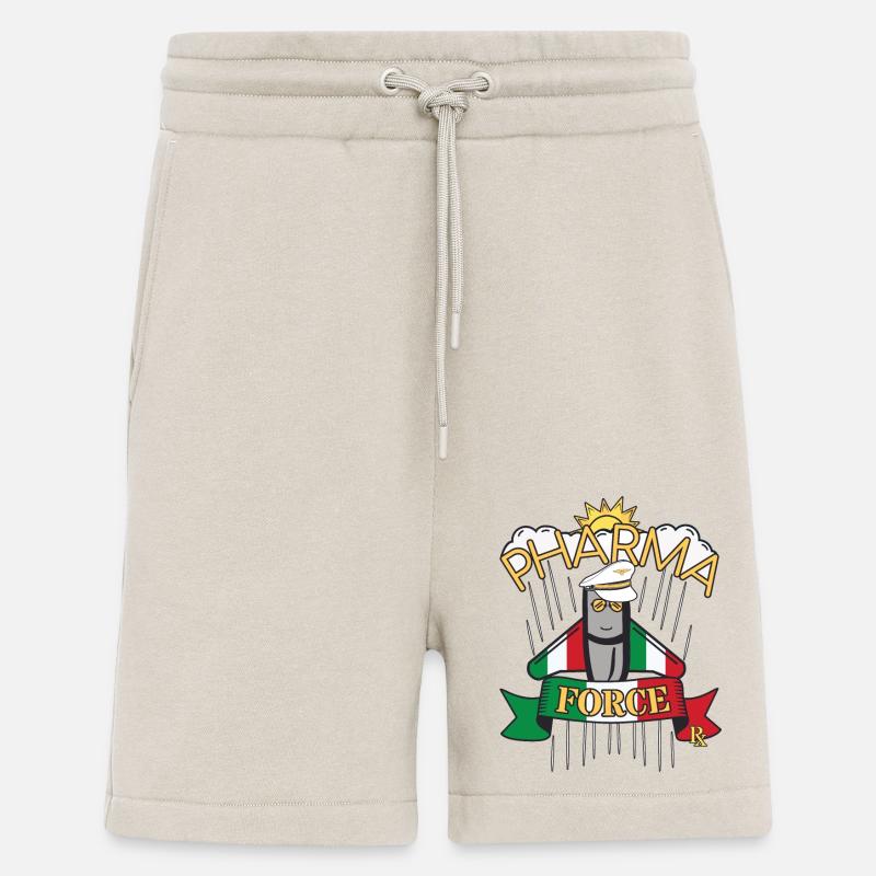 Pharmacy Italy Pharma Force - Shorts - made by SPREAD - WARM CLAY