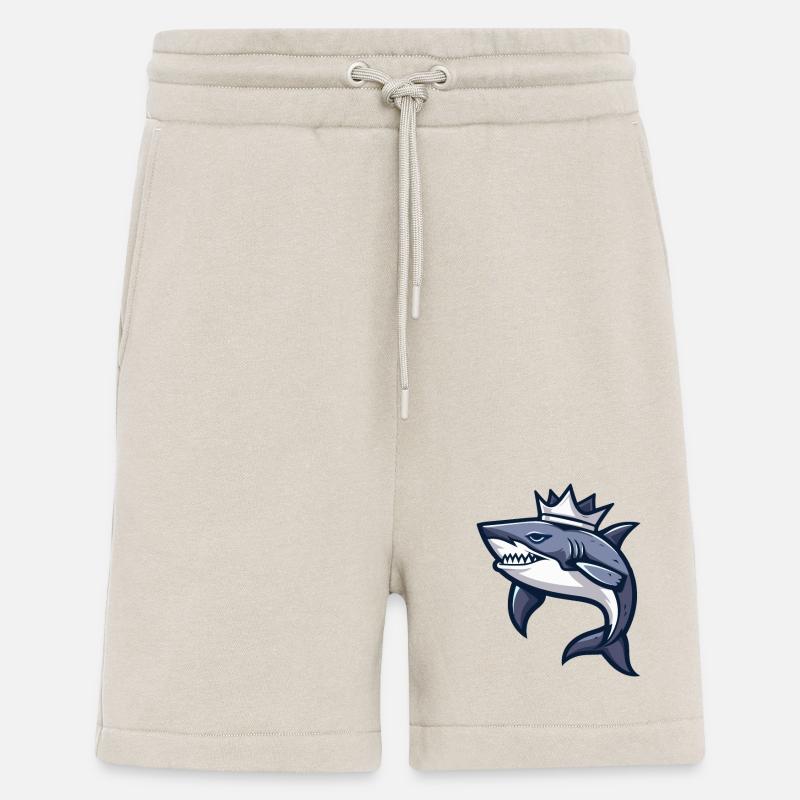 Shark Comic Crown - Shorts - made by SPREAD - WARM CLAY