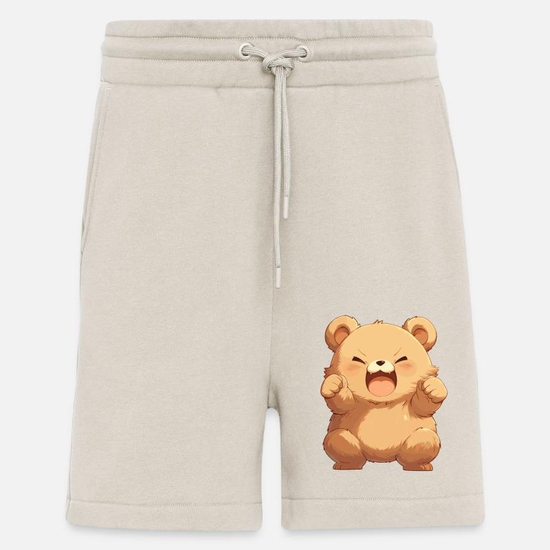 Ours Bären Bär - Short bio décontracté fabriqué en UE - WARM CLAY