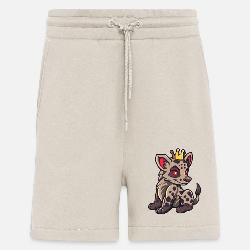 Hyena Comic Crown - Shorts - made by SPREAD - WARM CLAY