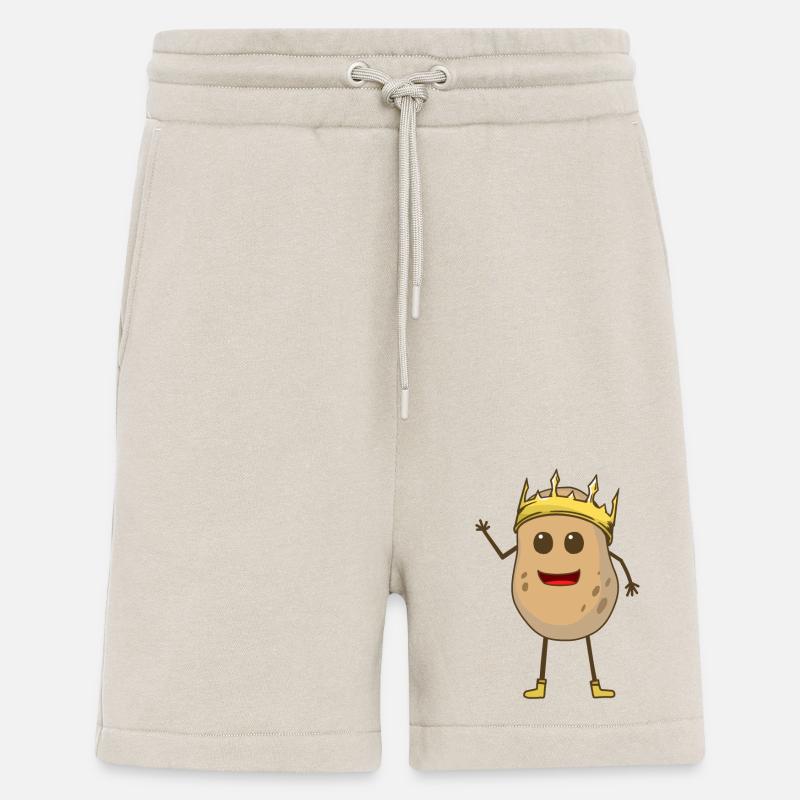 Potato, potatoes, vegetables, king - Shorts - made by SPREAD - WARM CLAY