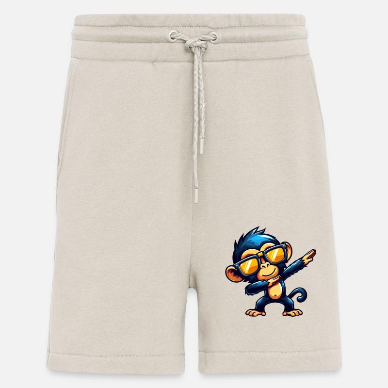Schimpanse Dabbing Cool Affe Tanzend - Shorts - made by SPREAD - WARM CLAY