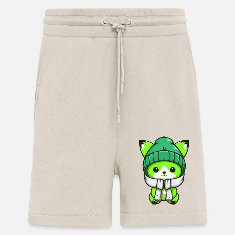Fox Winter Comic - Shorts - made by SPREAD - WARM CLAY