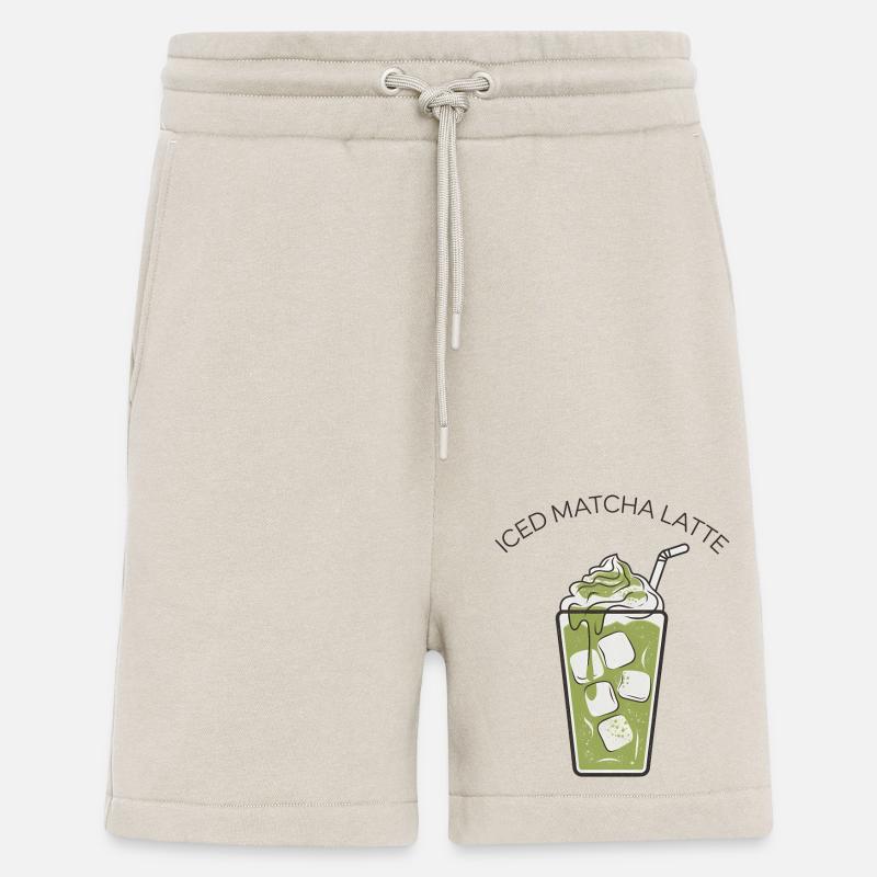Iced Matcha Latte 2 - Shorts - made by SPREAD - WARM CLAY