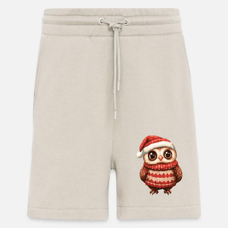 Eule Weihnachten Comic - Shorts - made by SPREAD - WARM CLAY