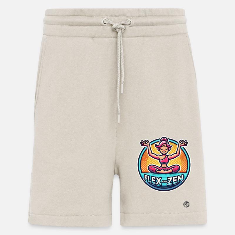 Flexe le Zen, Yoga - Short bio décontracté fabriqué en UE - WARM CLAY