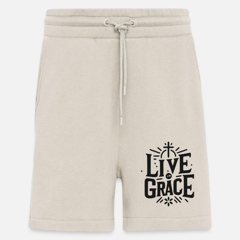 Vivre dans la grâce - Short bio décontracté fabriqué en UE - WARM CLAY
